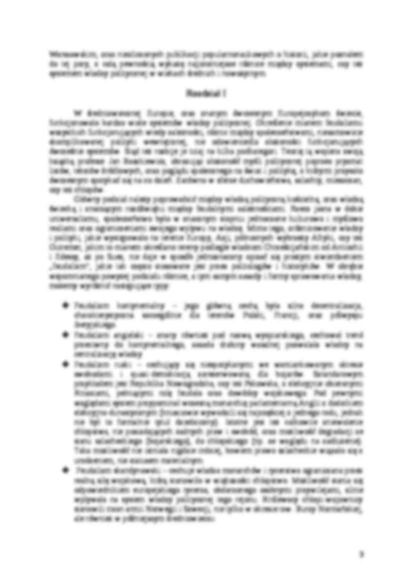 Różnica między średniowiecznym a nowożytnym systemem władzy politycznej-opracowanie - strona 3