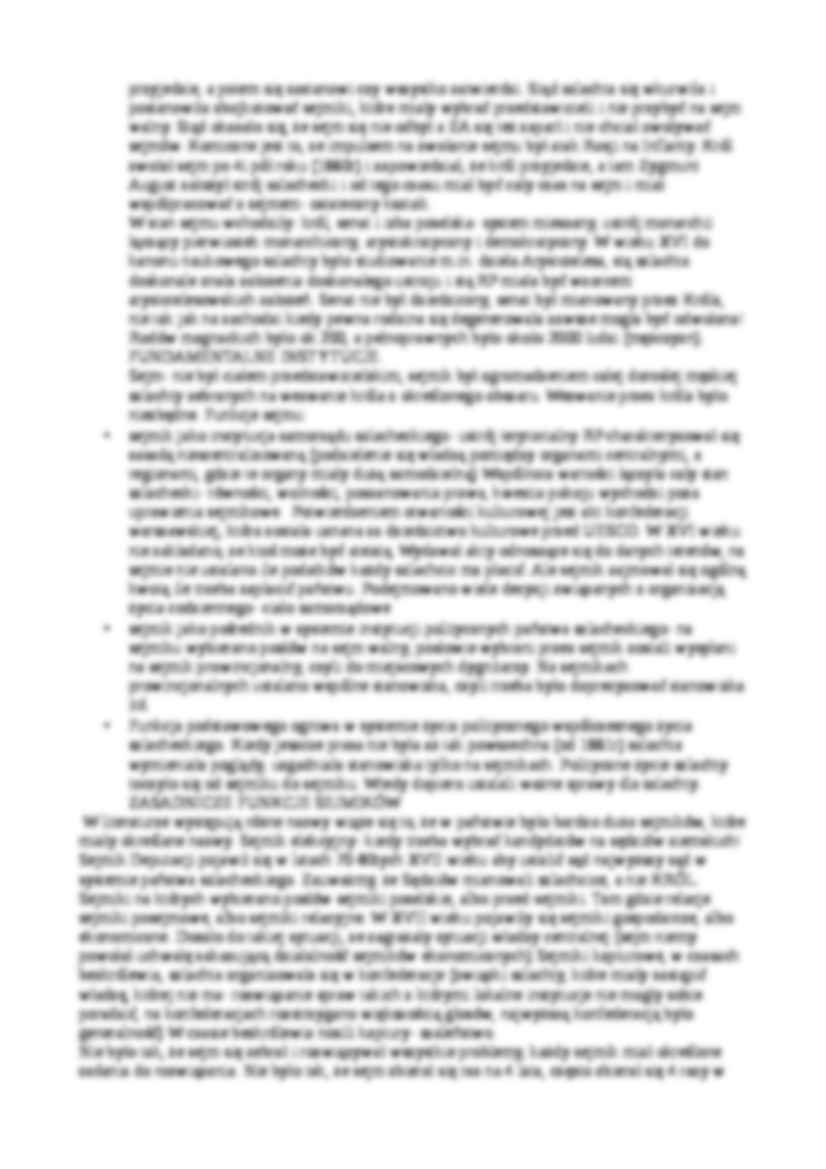 SYSTEM INSTYTUCJI WŁADZY W RZECZPOSPOLITEJ XVI - XVIII W - strona 3