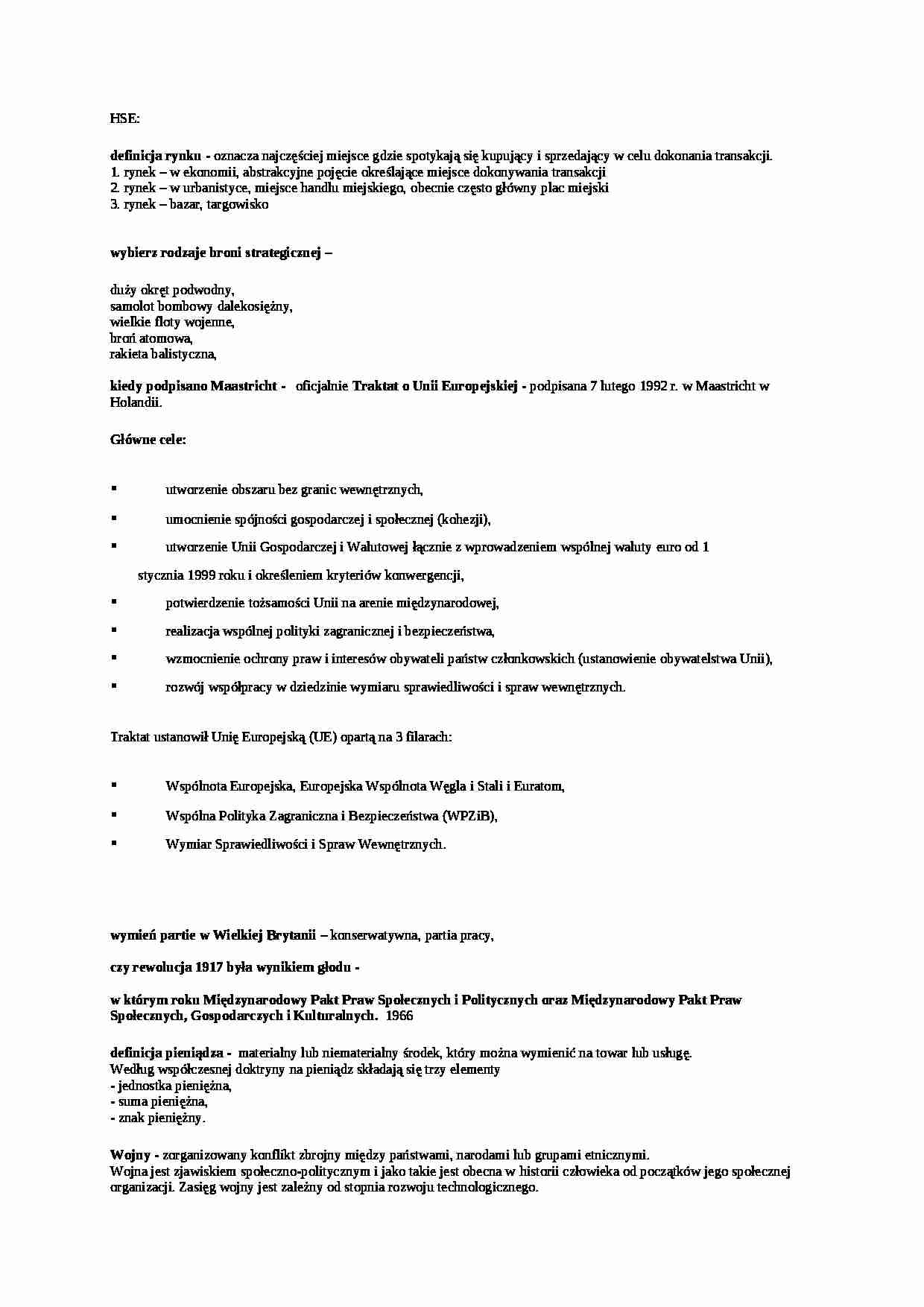 Historia władzy w europie-notatki z wykładów - strona 1