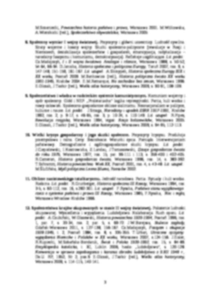 Historia społeczna Europy-program przedmiotu - strona 3