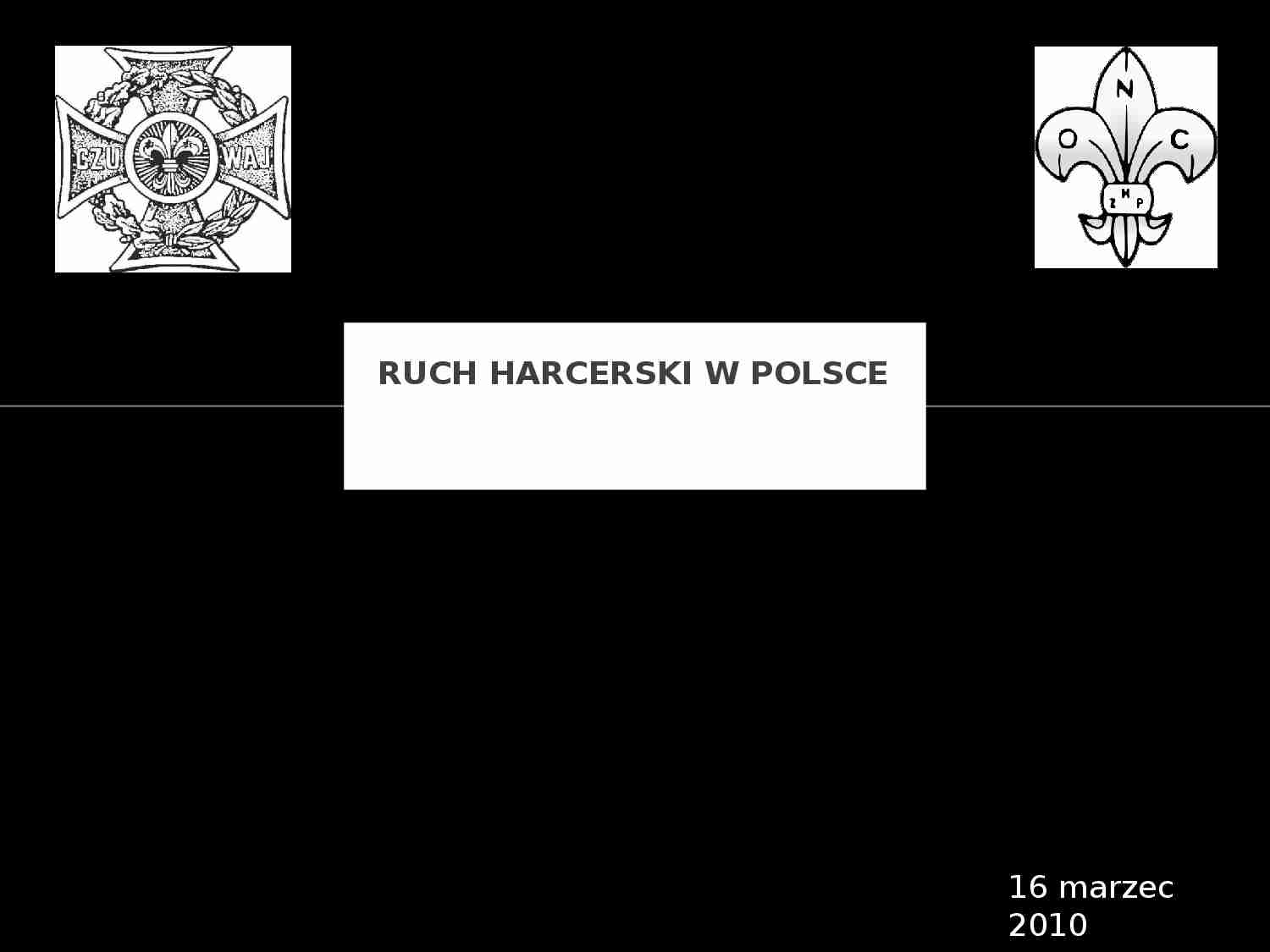 RUCH HARCERSKI W POLSCE-prezentacja - strona 1
