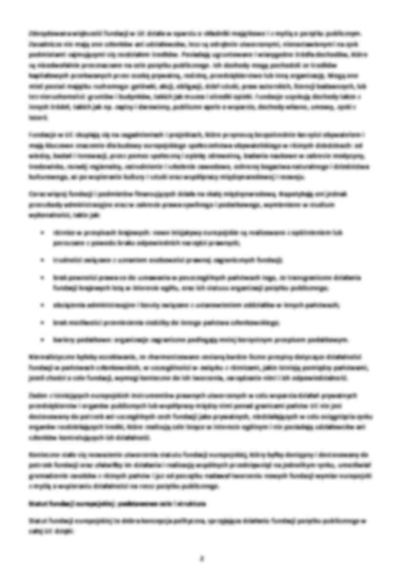 Opinia EKES w sprawie statutu fundacji europejskiej - strona 2