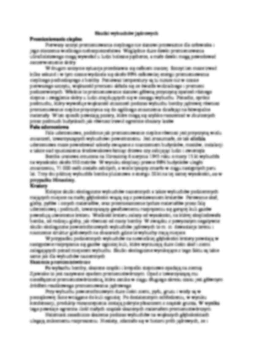 Wpływ kataklizmów wywołanych przez człowieka - Próby jądrowe - wykład - strona 2