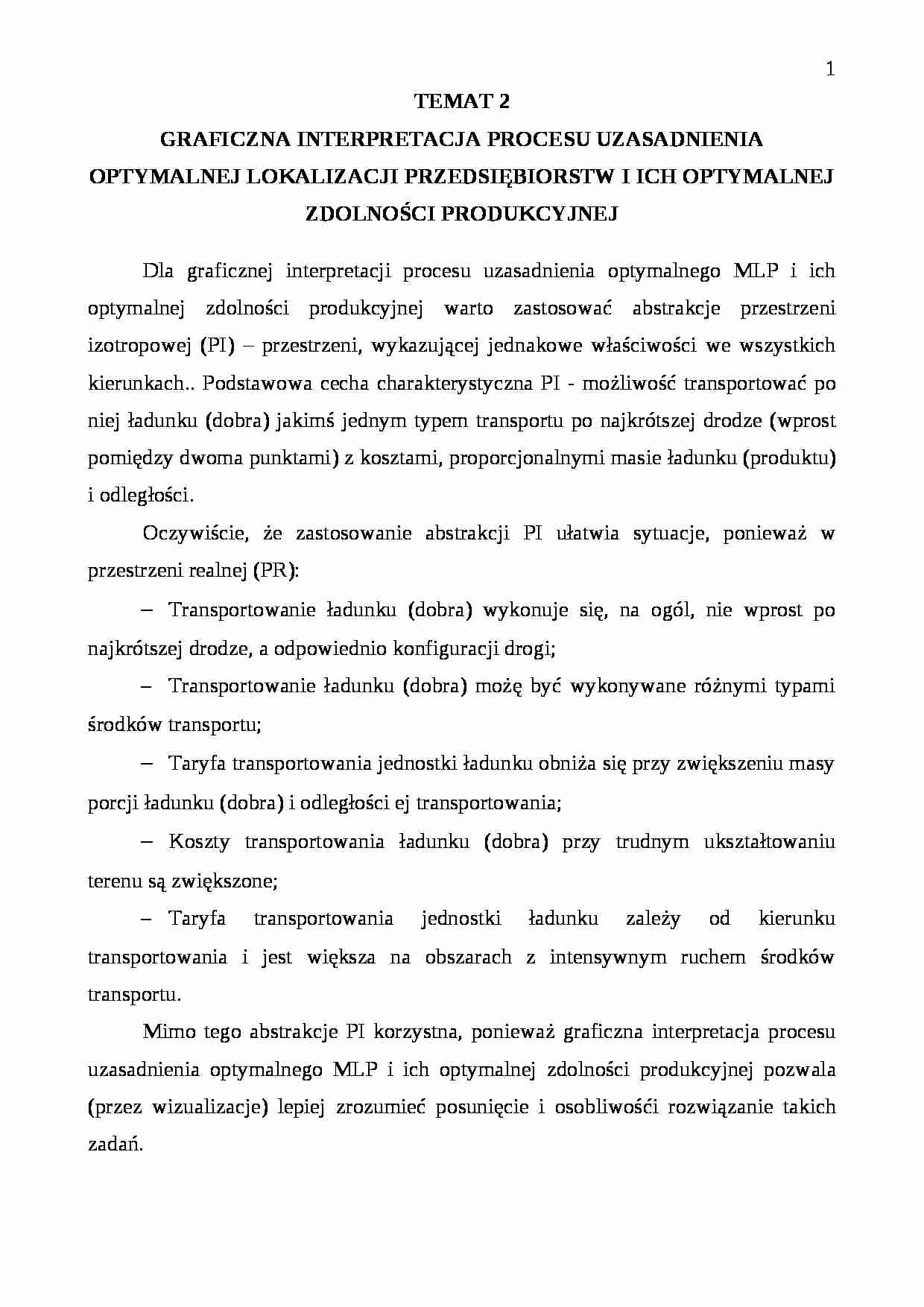 lokalizacja firm - wykłady - strona 1