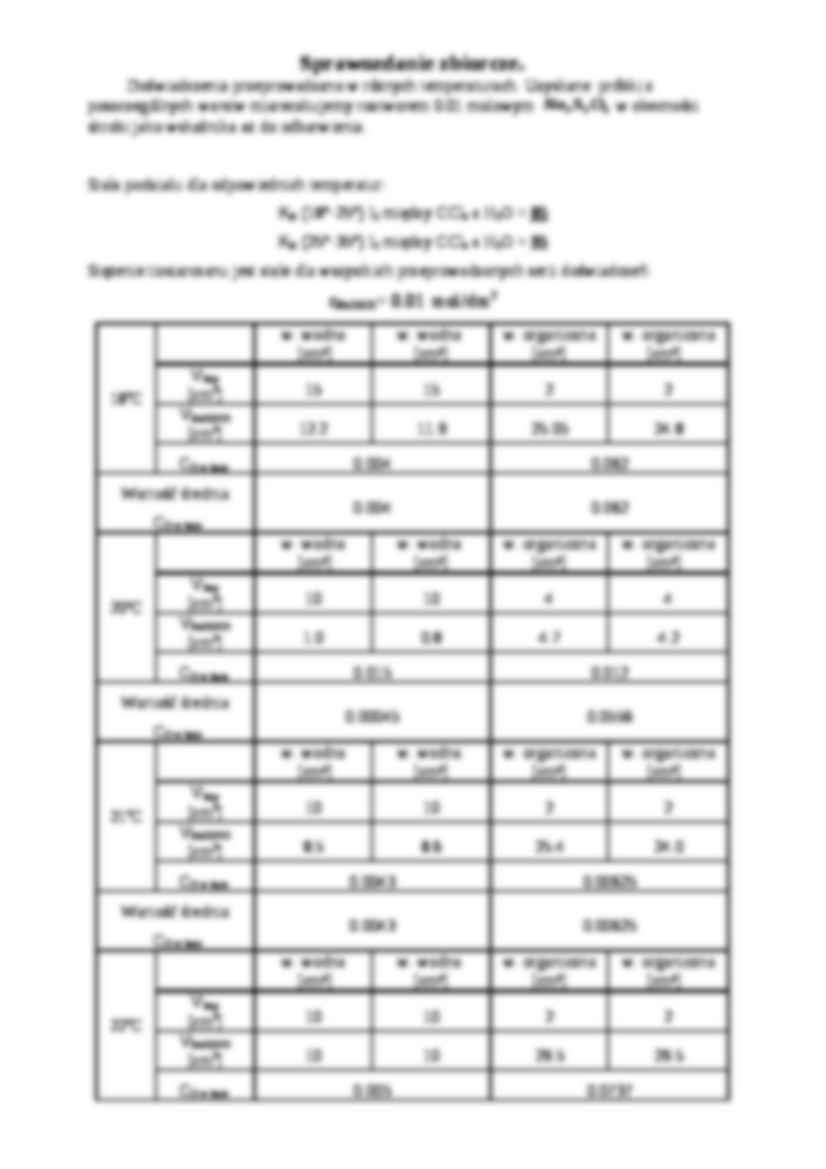 Wyznaczanie stałej równowagi metodą podziału Nersta - wykład - strona 3