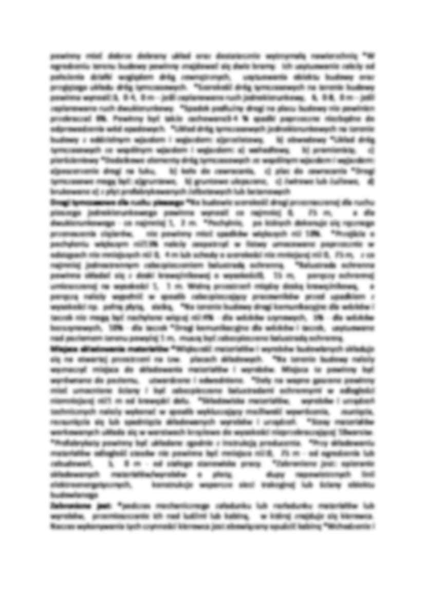 Zagospodarowanie placu budowy-opracowanie - strona 2