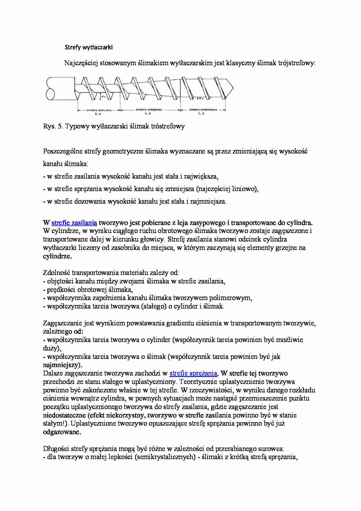 Strefy wytłaczarki-opracowanie - strona 1