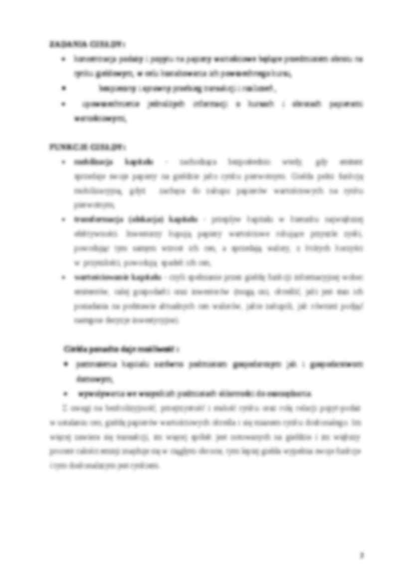 GIEŁDA-przygotowane informacje na ćwiczenia - strona 2