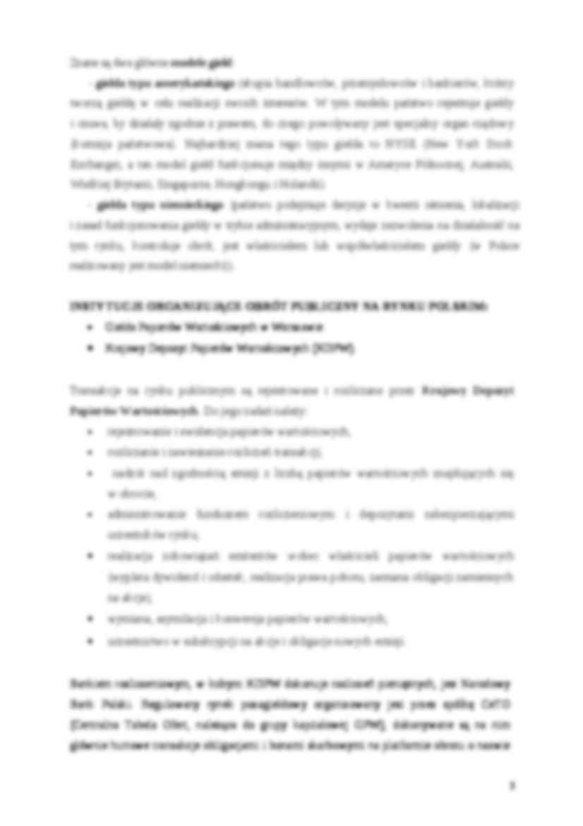 GIEŁDA-przygotowane informacje na ćwiczenia - strona 3