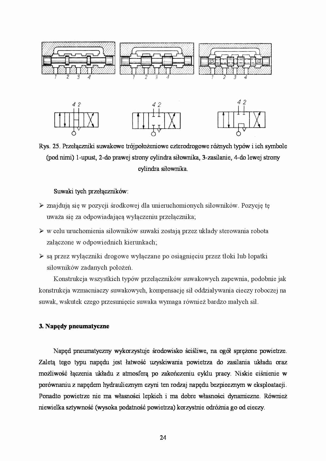 Napędy robotów - napędy pneumatyczne - wykład - strona 1