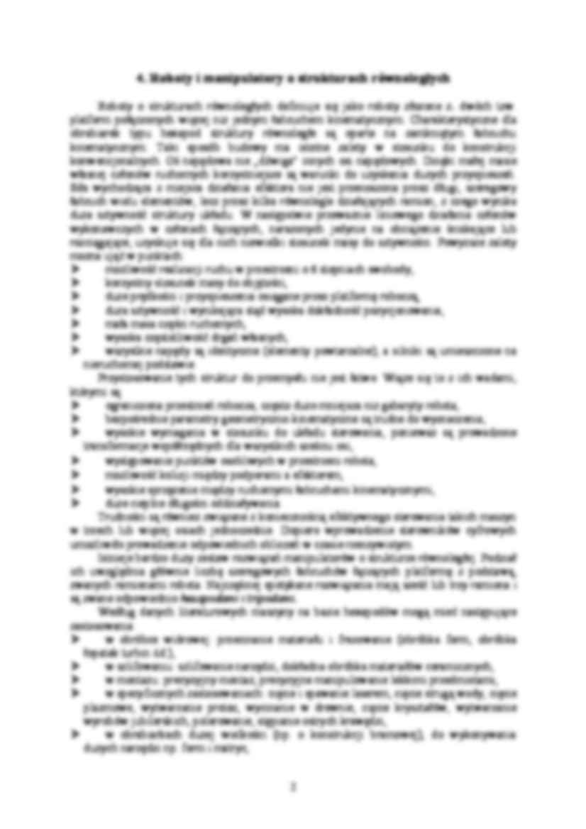 Roboty i manipulatory o strukturach równoległych-opracowanie - strona 2