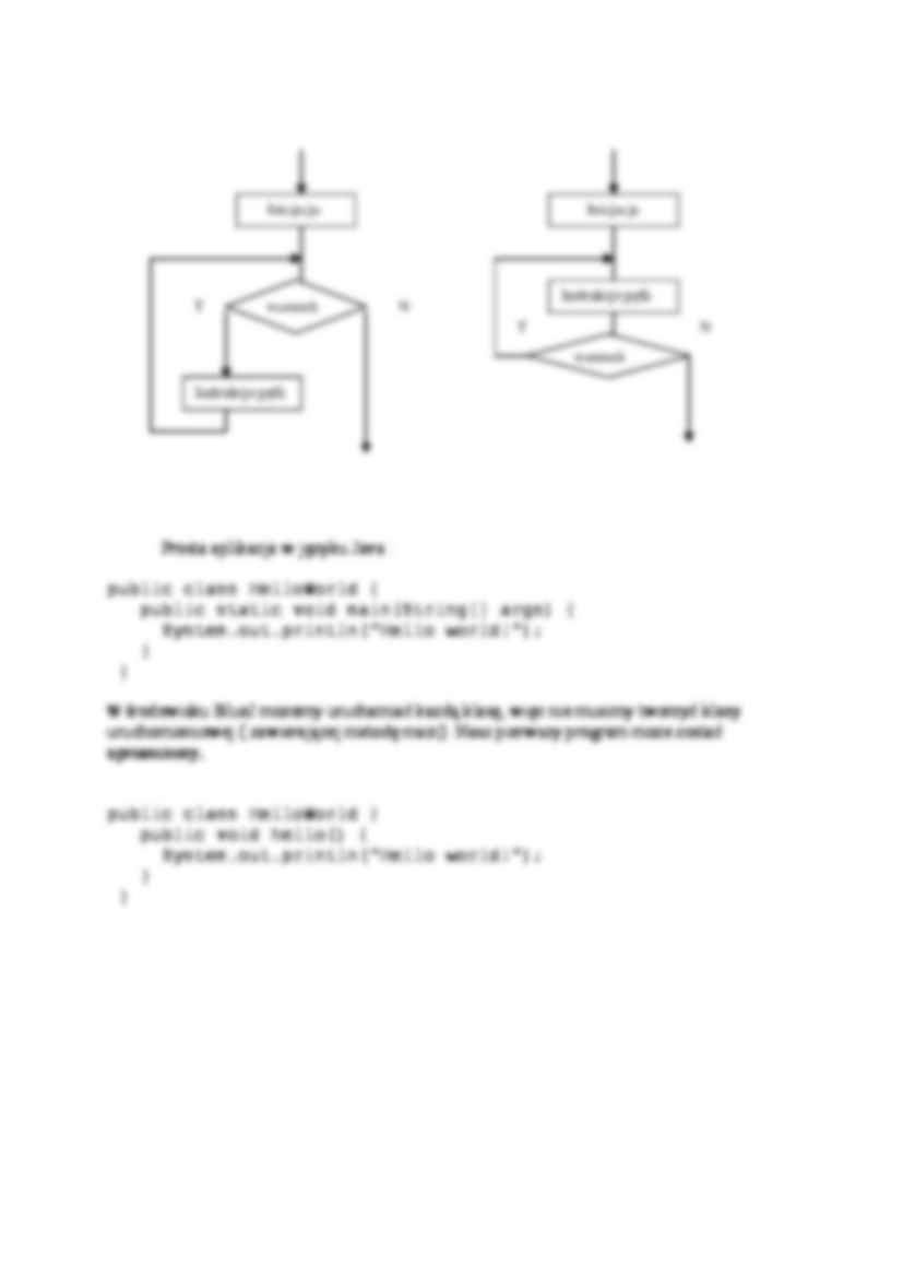 Budowa programu w języku java-opracowanie - strona 2