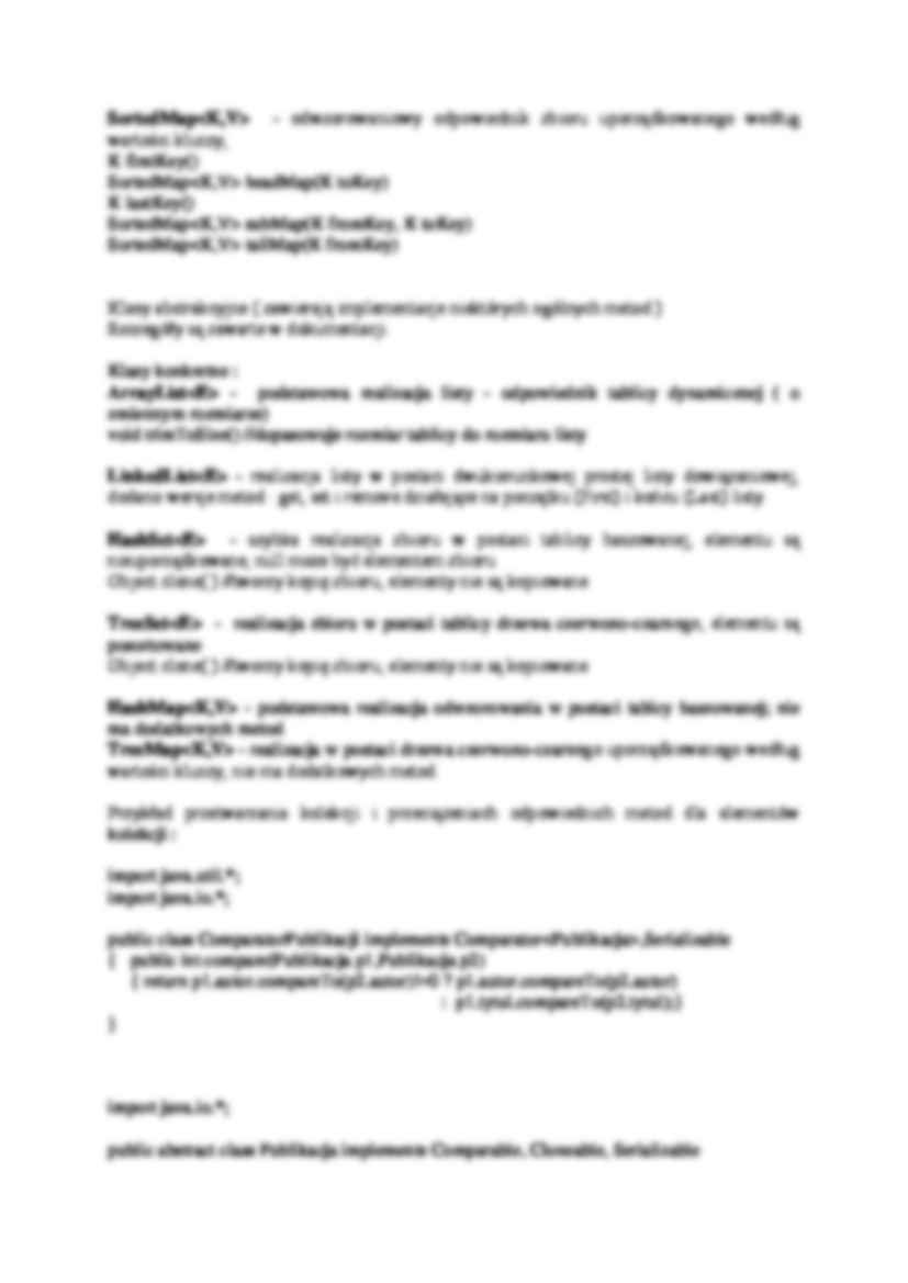 Kolekcje w Javie-opracowanie - strona 3