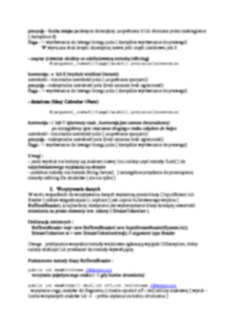 Wejście-wyjście w javie-opracowanie - strona 3