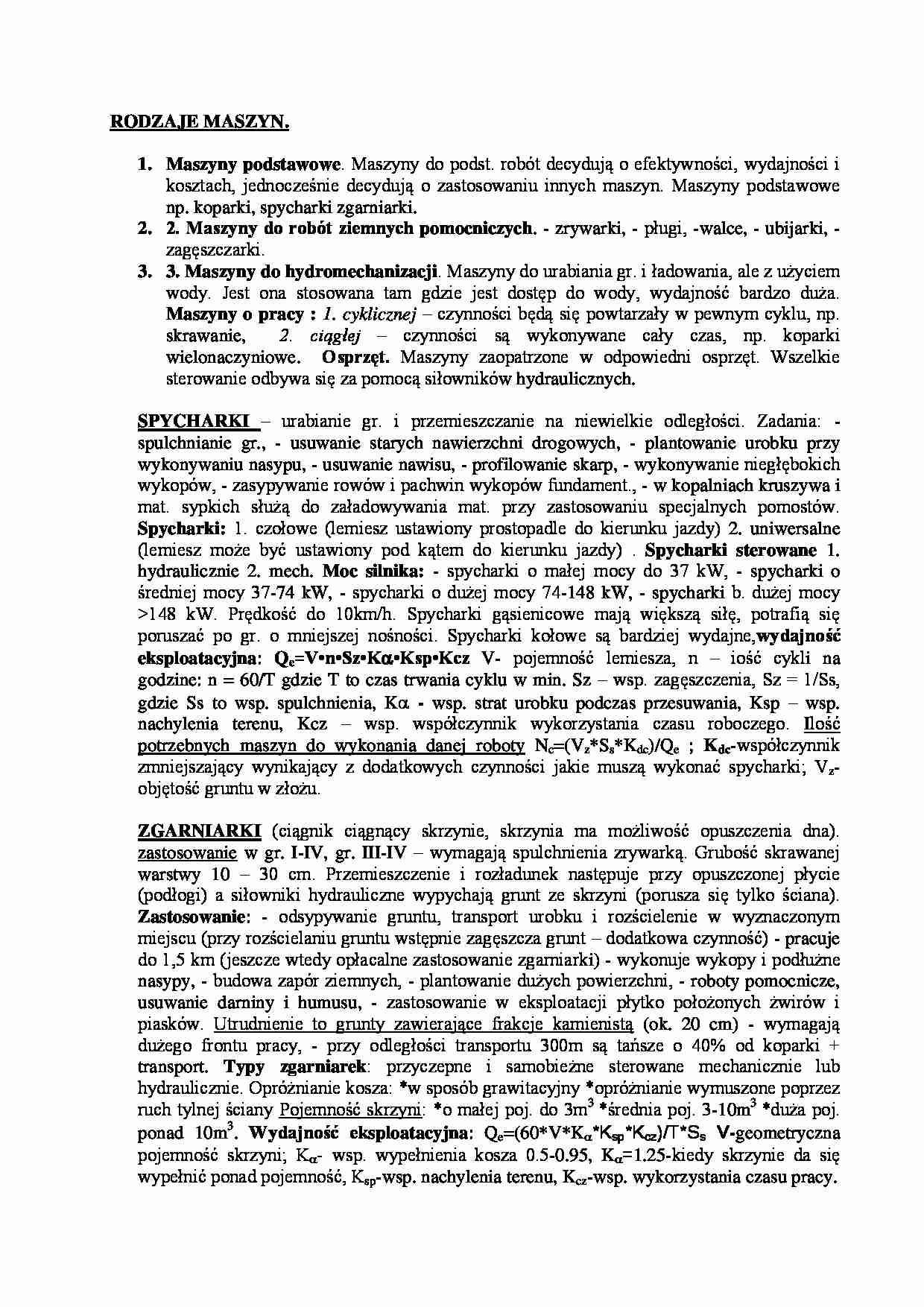 Rodzaje maszyn-opracowanie - strona 1