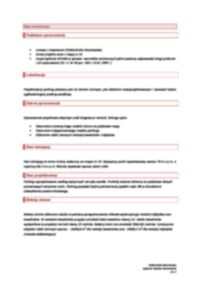 Obliczenie powierzchniowych robót ziemnych-opracowanie - strona 3