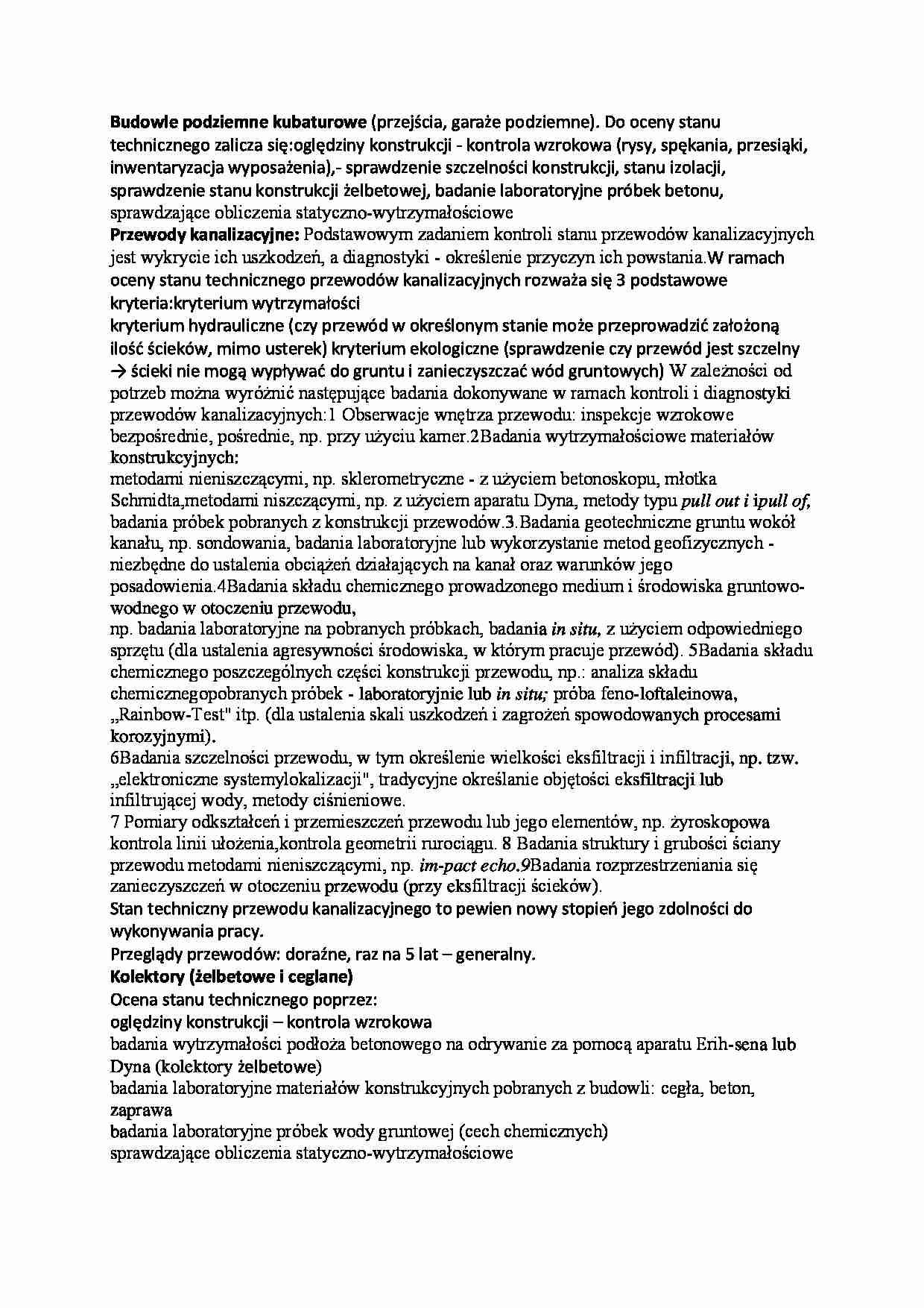 Budowle podziemne kubaturowe-opracowanie - strona 1