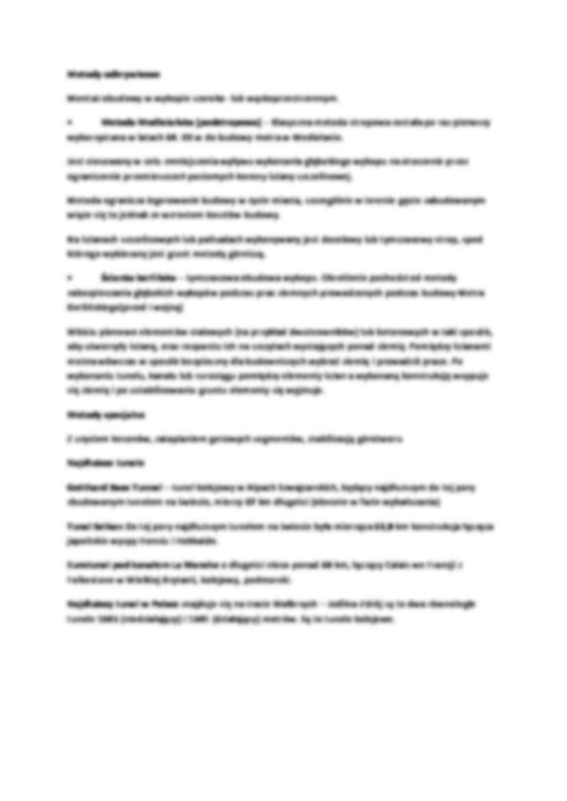 Metody drążenia tuneli-opracowanie - strona 2