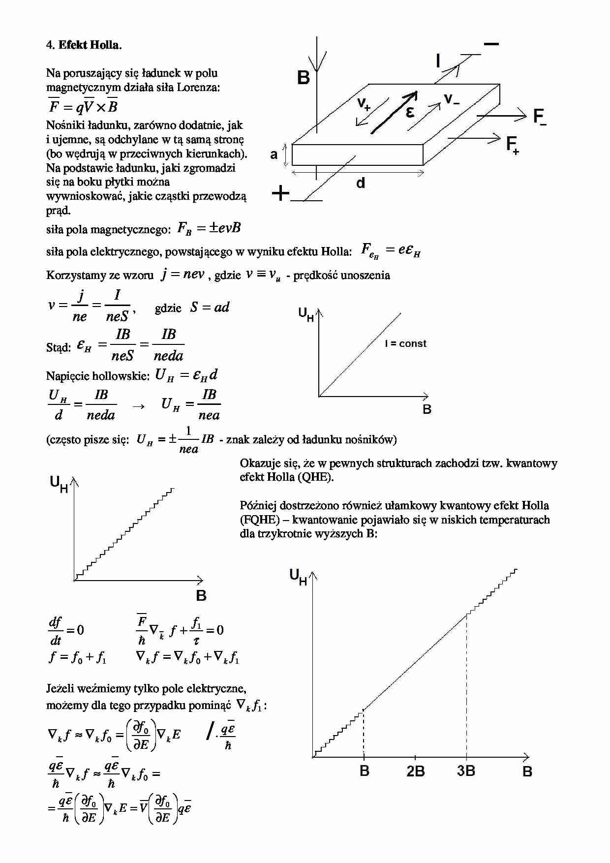Efekt Holla, poziomy Landaua-opracowanie - strona 1