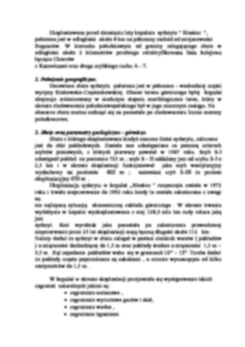 Składowanie odpadów suchych w byłej kopalni - wykład - strona 2