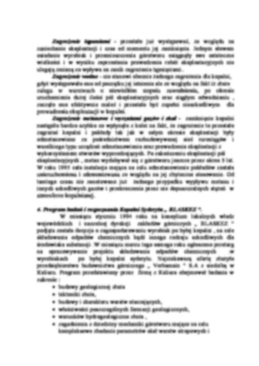 Składowanie odpadów suchych w byłej kopalni - wykład - strona 3