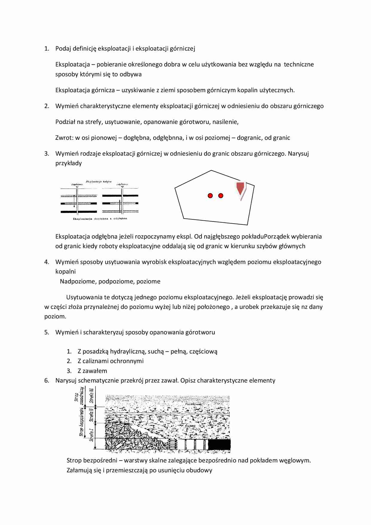 Eksploatacja górnicza-opracowanie - strona 1