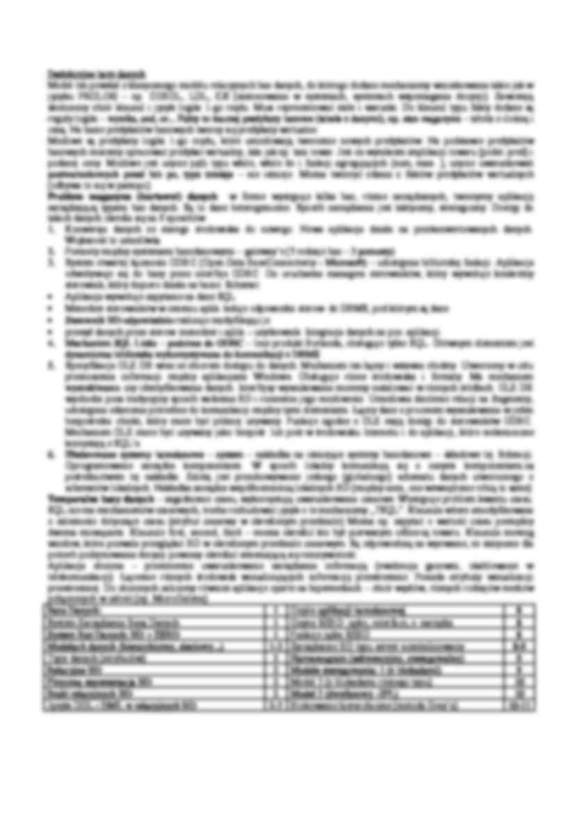 Obiektowe Bazy Danych-opracowanie - strona 2