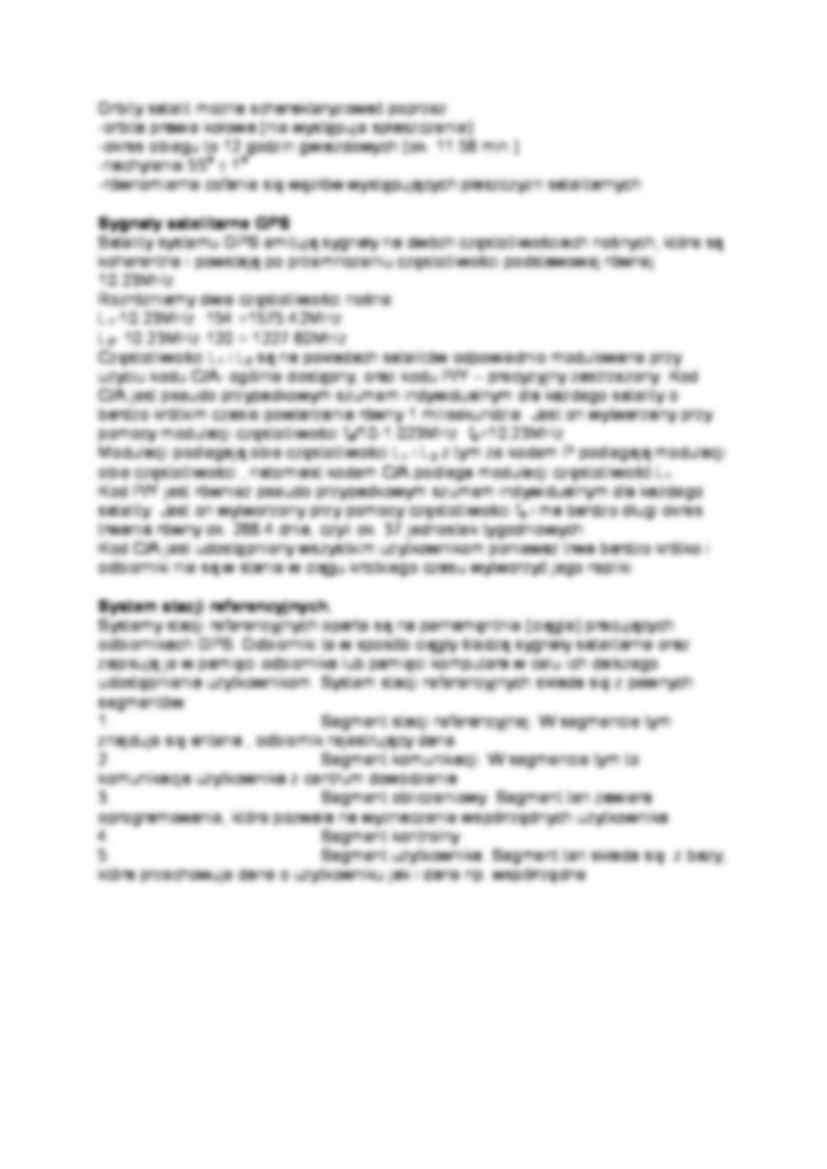 Systemy NAVASTAR GPS-opracowanie - strona 2