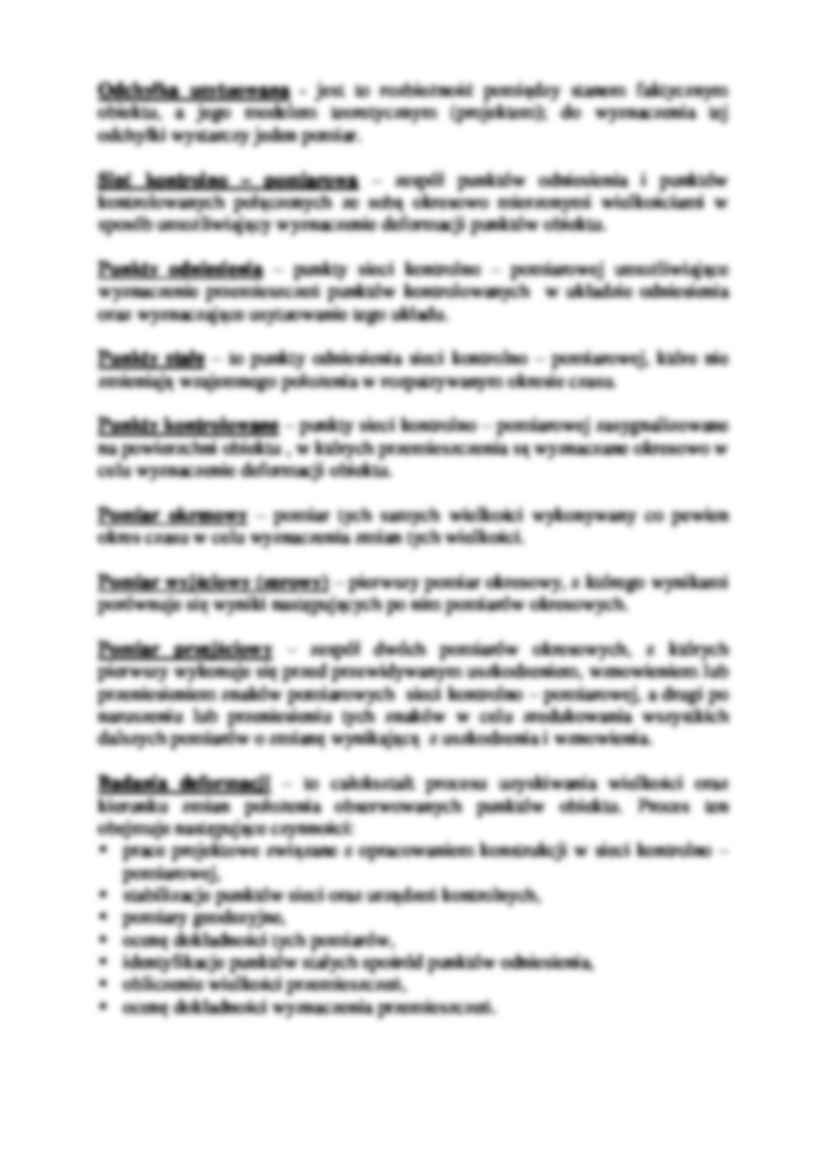 Pomiary deformacji budowli i ich otoczenia-opracowanie - strona 3