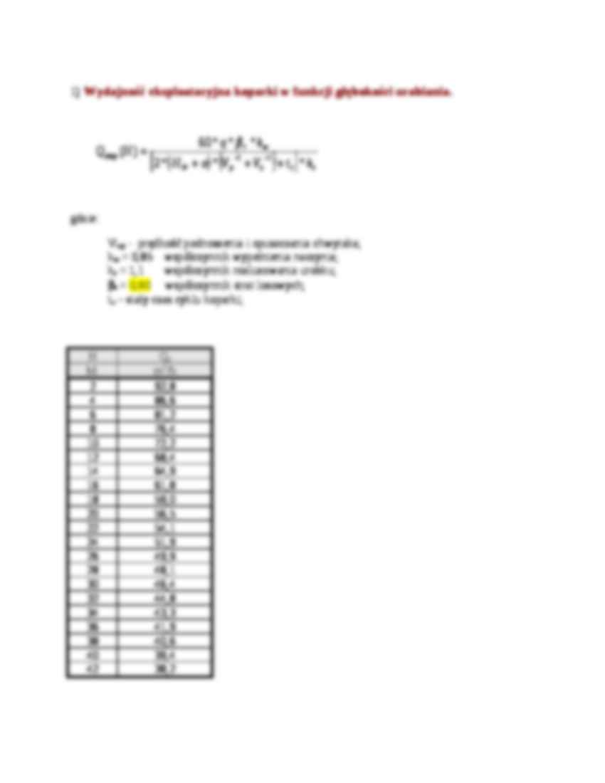 Wydajność koparki-projekt - strona 2