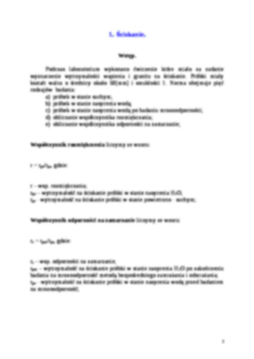 Eksploatacja i obróbka skał-laboratorium - strona 2