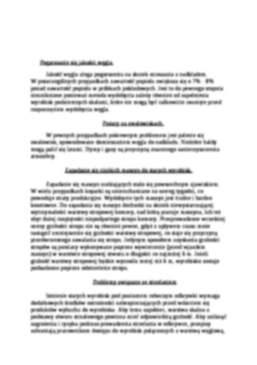 Problemy związane z odkrywkowym wydobyciem pokładów węgla-opracowanie - strona 2