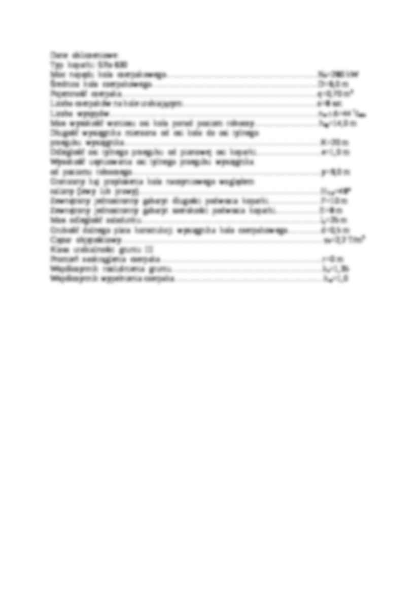 Analiza technologiczna pracy koparki kołowej typu SRs-630 - strona 2