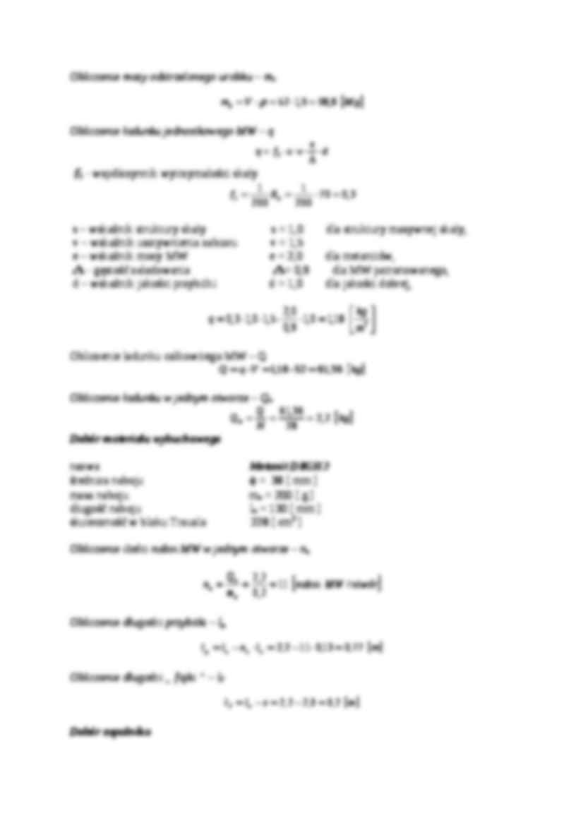 Drążenie wyrobiska korytarzowego-projekt - strona 3