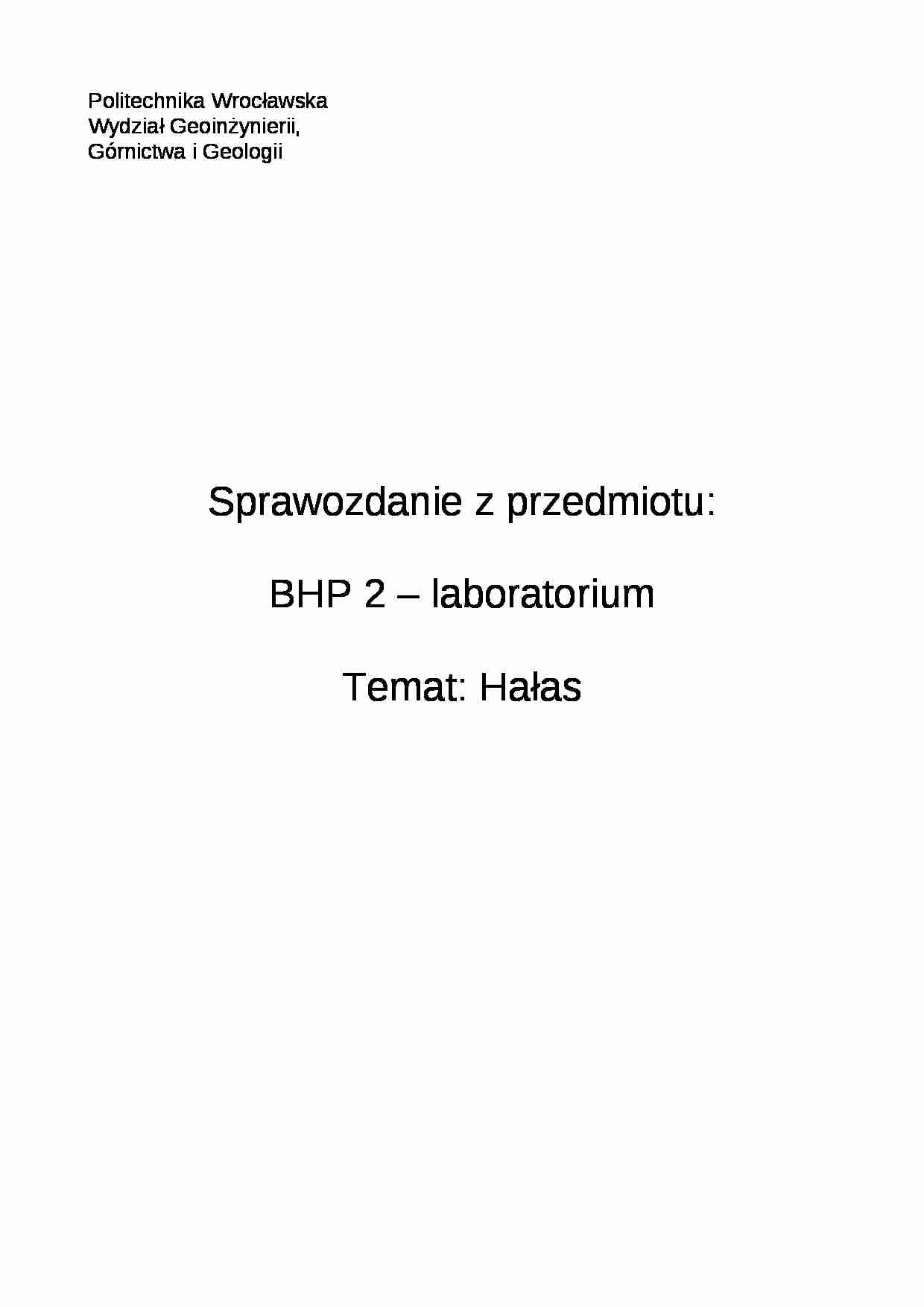 Hałas-projekt - strona 1