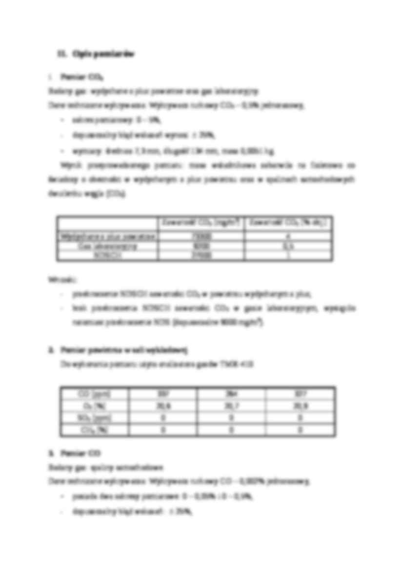 Pomiaru składu powietrza kopalnianego-opracowanie - strona 3