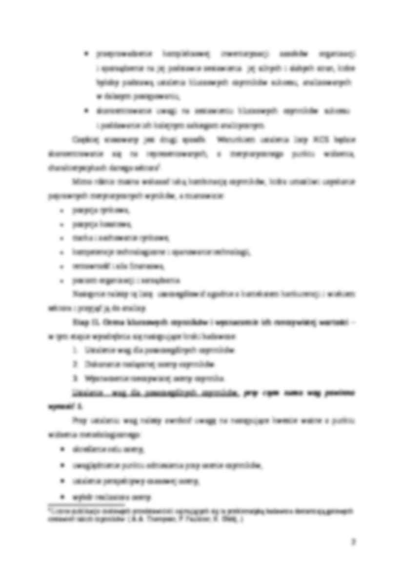 Zarządzanie strategiczne-przepisane wyklady - strona 2