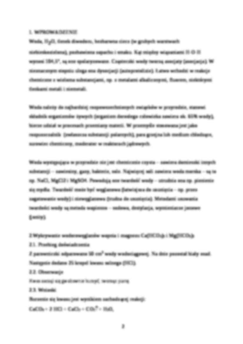 Woda-sprawozdanie z ćwiczenia - strona 2
