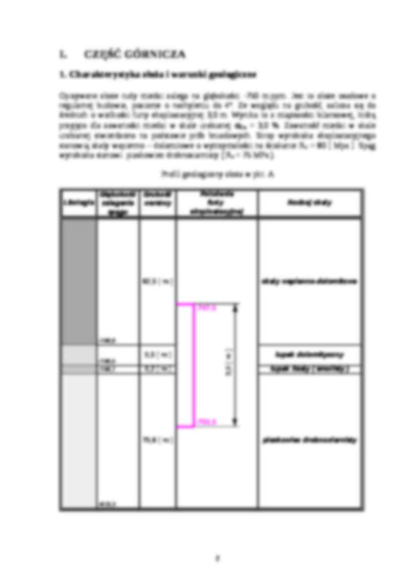 Projekt techniczny oddziału eksploatacyjnego G II pole K 30-opracowanie - strona 2
