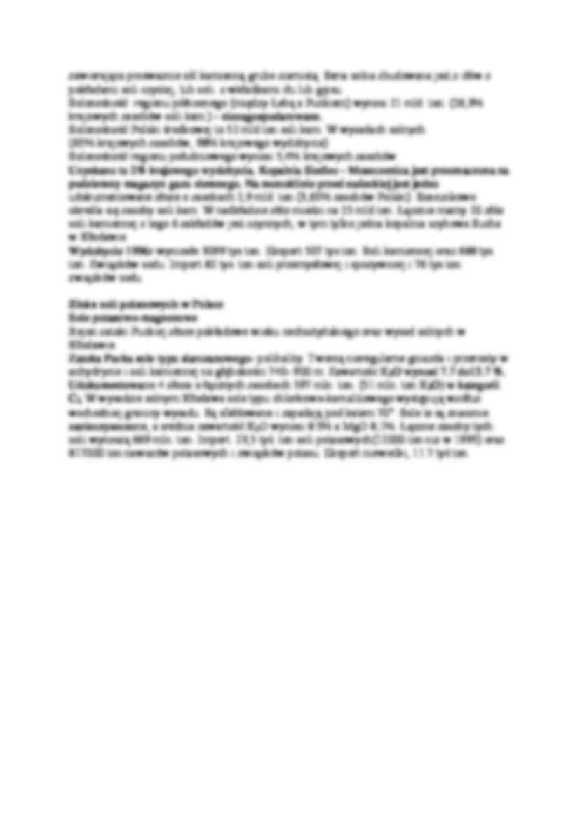 Minerały solne - złoża soli kamiennej i potasowej w Polsce - strona 2