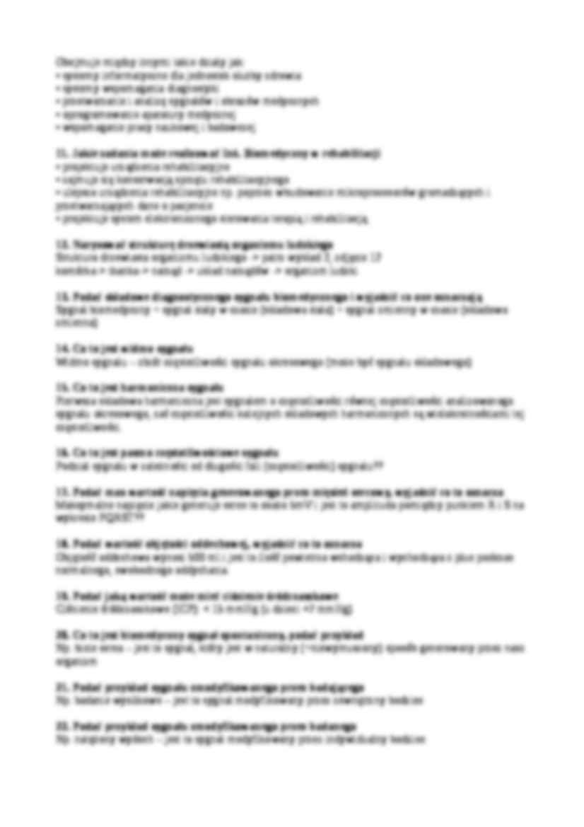 Wybrane problemy techniki medycznej-pytania i odpowiedzi - strona 2