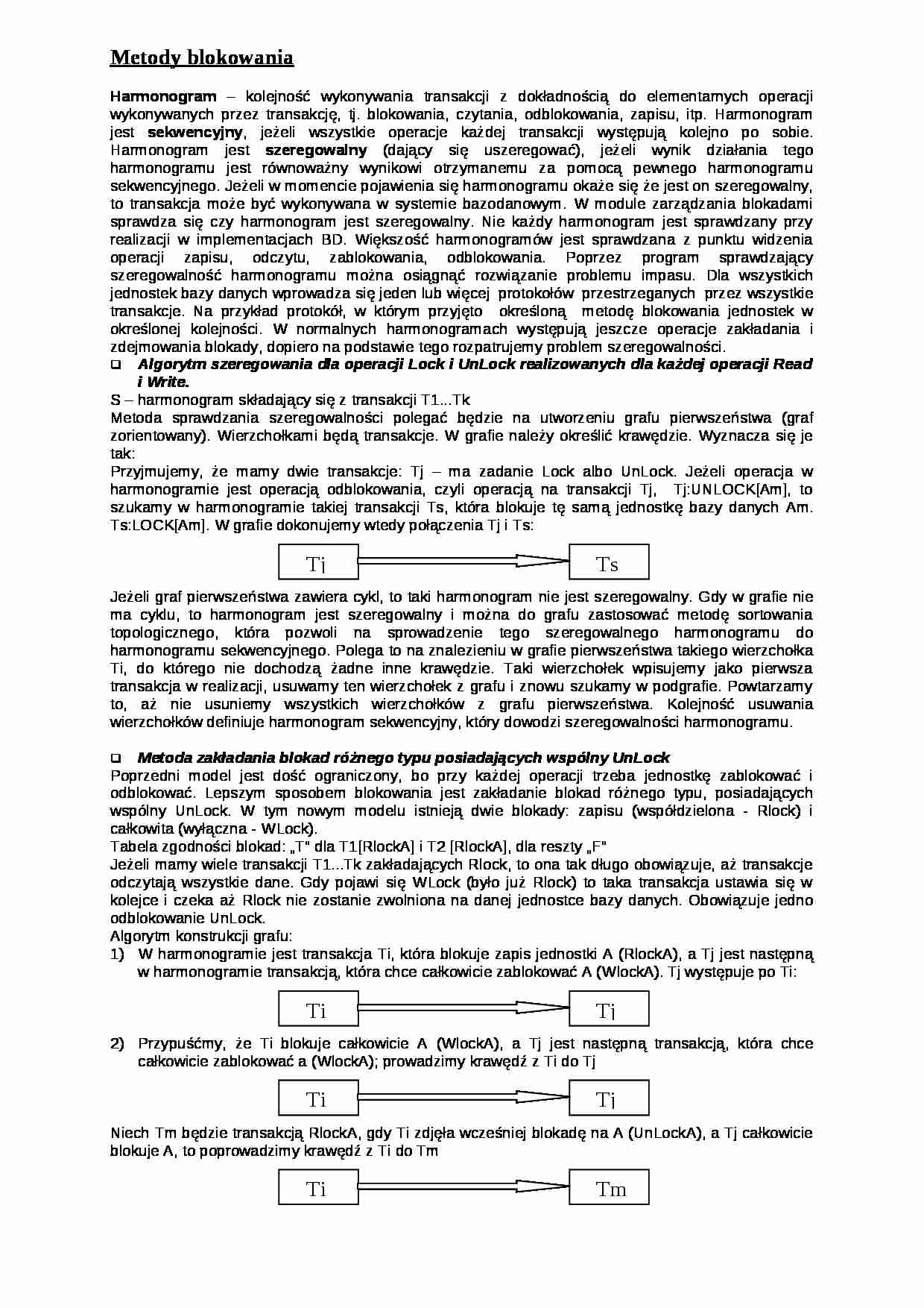 Metody blokowania-opracowanie - strona 1