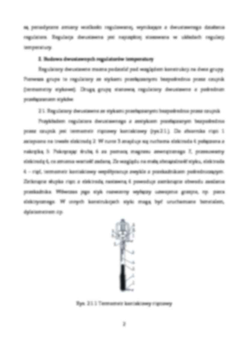 Układ regulacji temperatury - symulacja komputerowa-sprawozdanie z laboratorium - strona 2