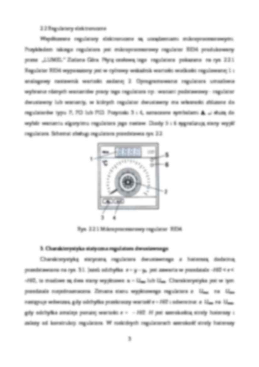 Układ regulacji temperatury - symulacja komputerowa-sprawozdanie z laboratorium - strona 3