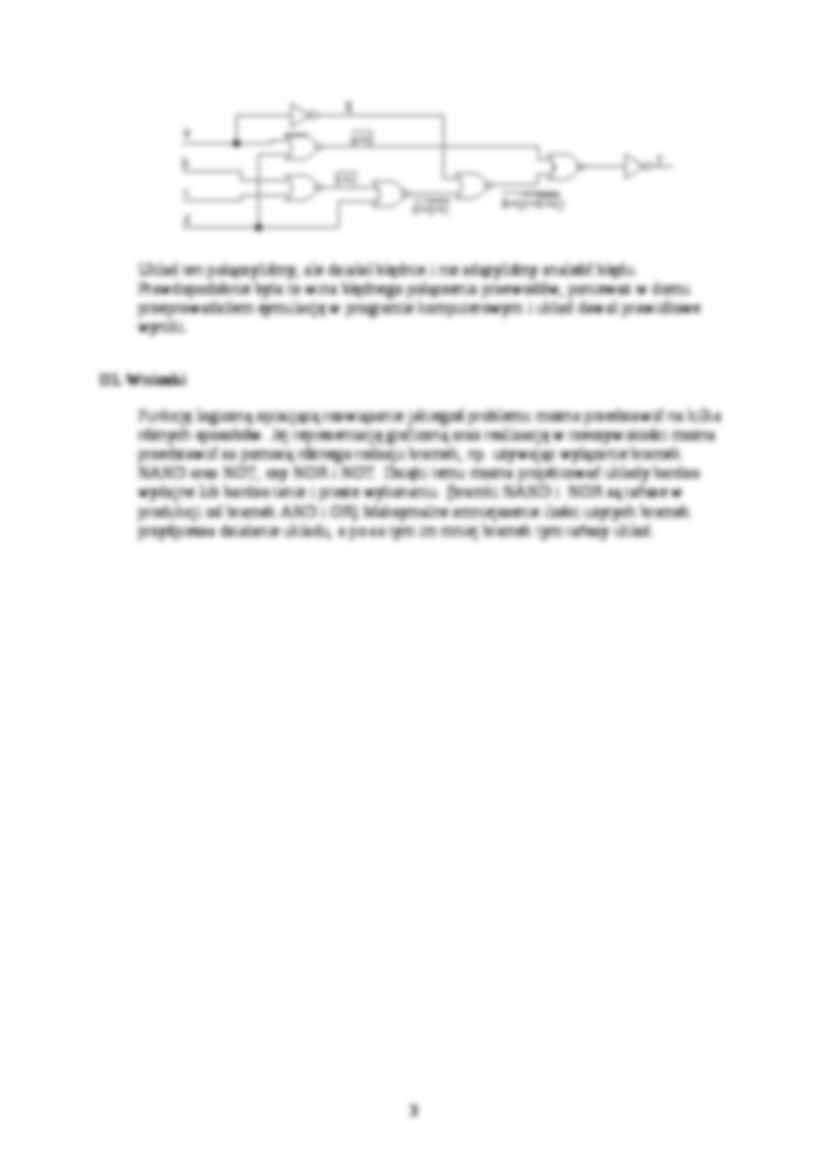 Logika układów cyfrowych-sprawozdanie - strona 3