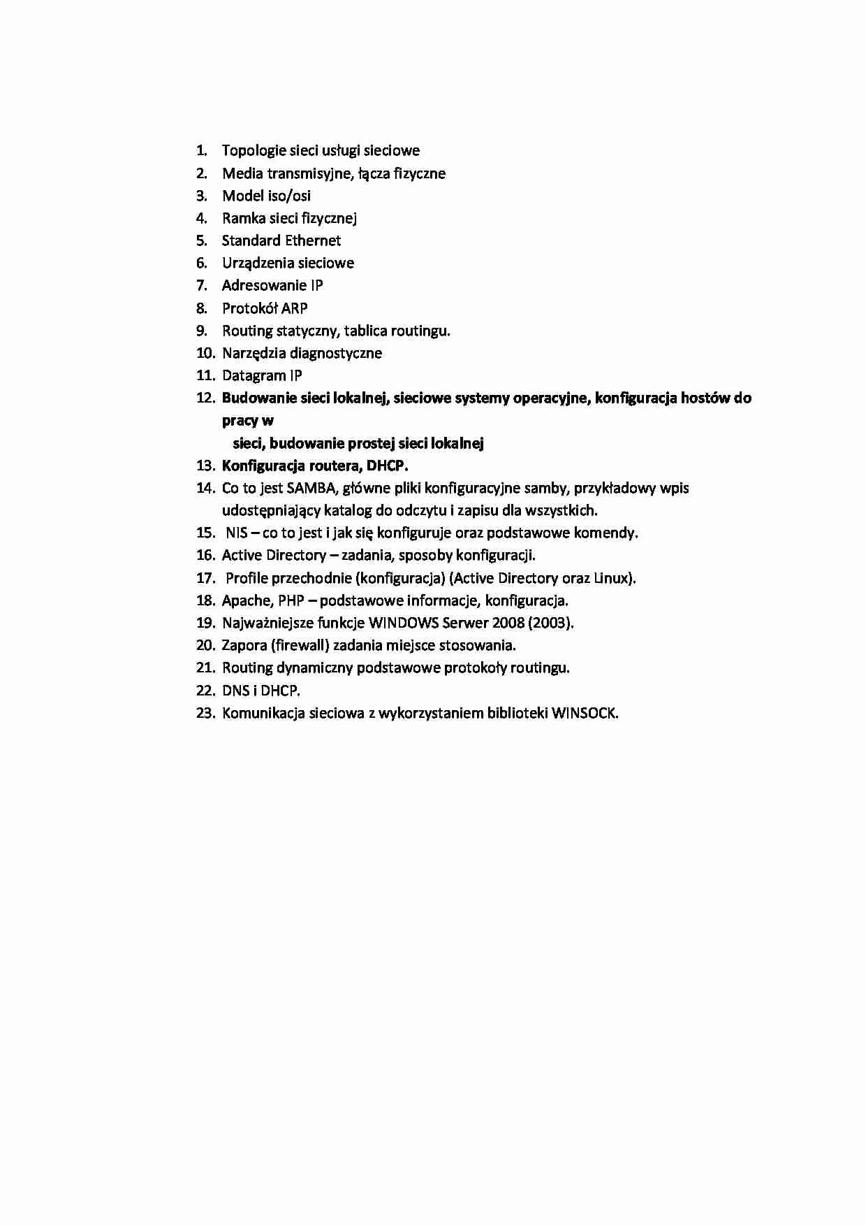 Lokalne sieci komputerowe-zagadnienia - strona 1