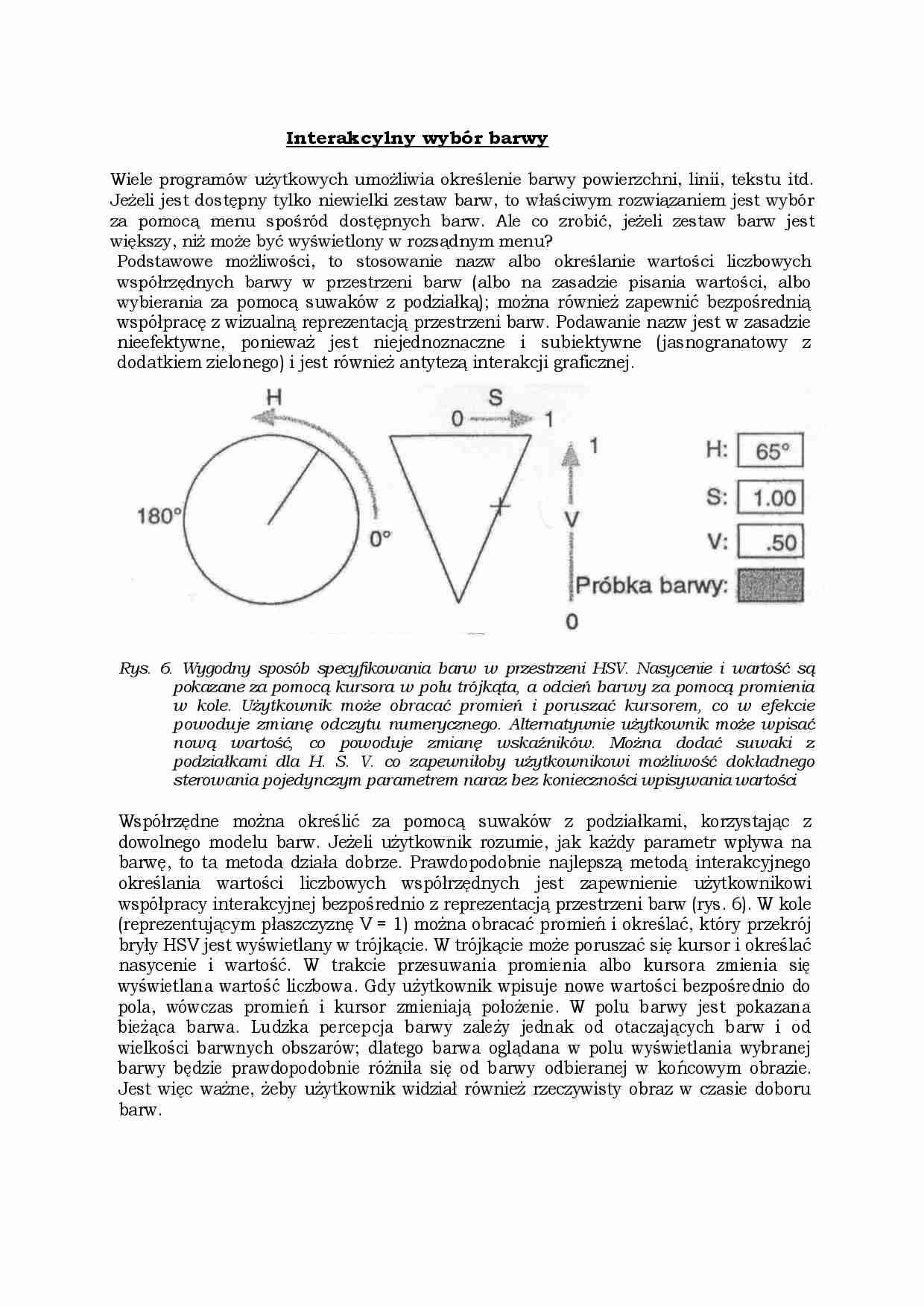 Interakcylny wybór barwy-opracowanie - strona 1