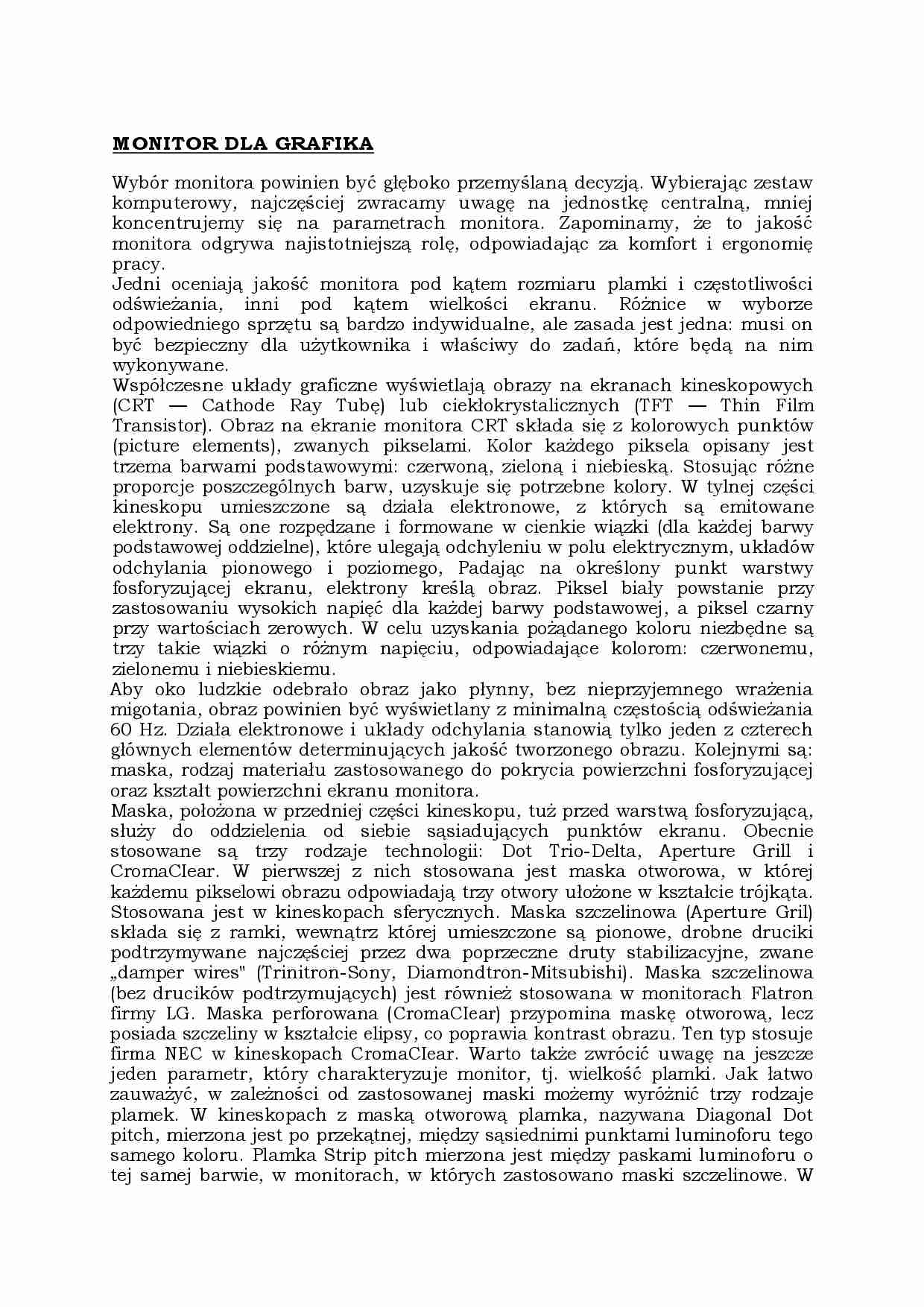 Monitor dla grafika-opracowanie - strona 1