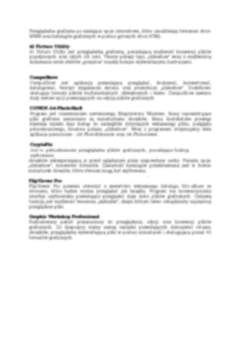 Przeglądarki graficzne-opracowanie - strona 3