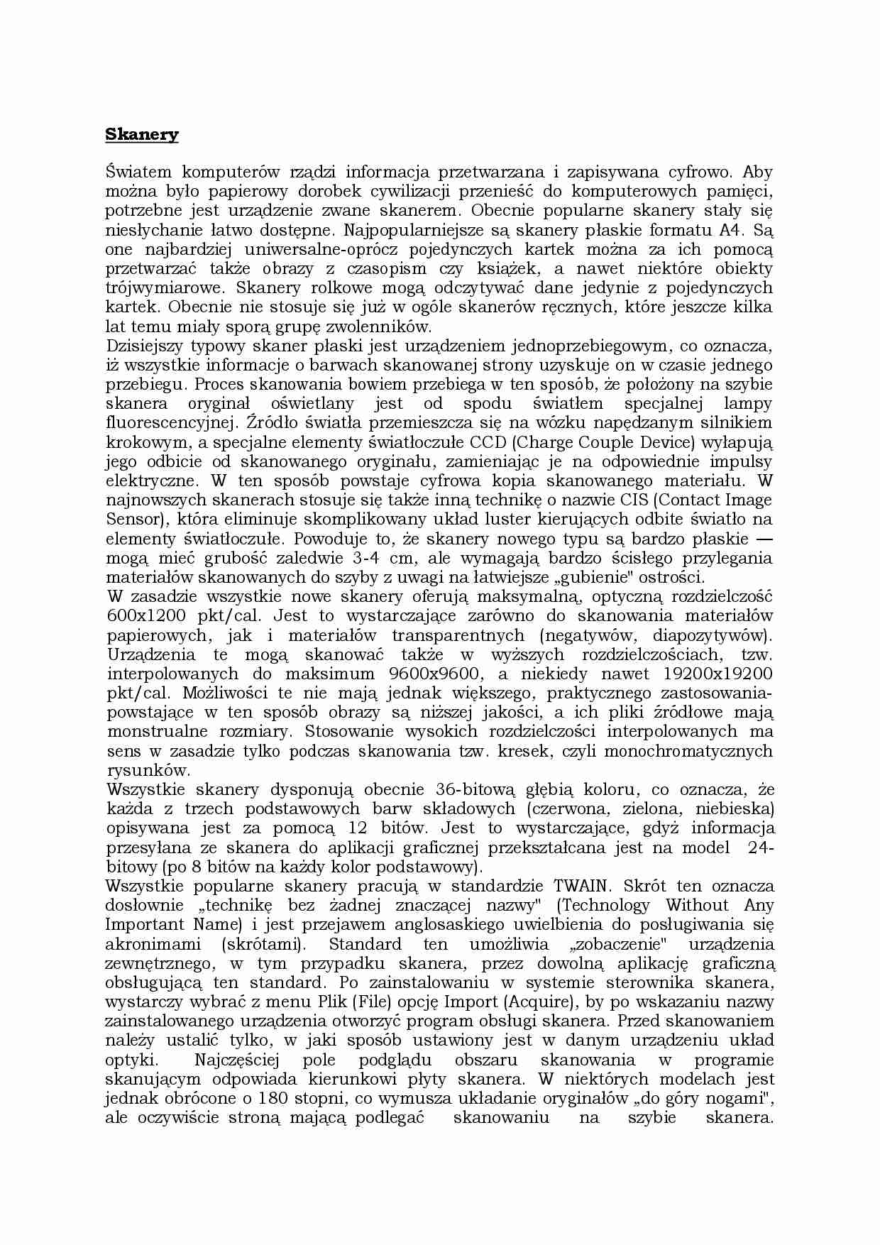 Skanery-opracowanie - strona 1